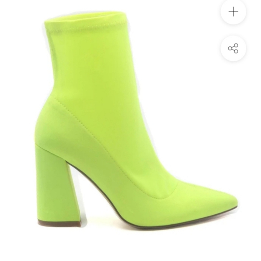 Neon Green Booties